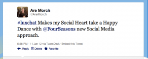 #luxchat with Four Seasons #luxchat with Four Seasons