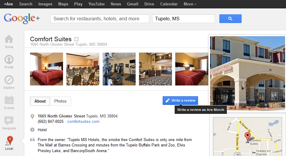 Google+ Local Reviews